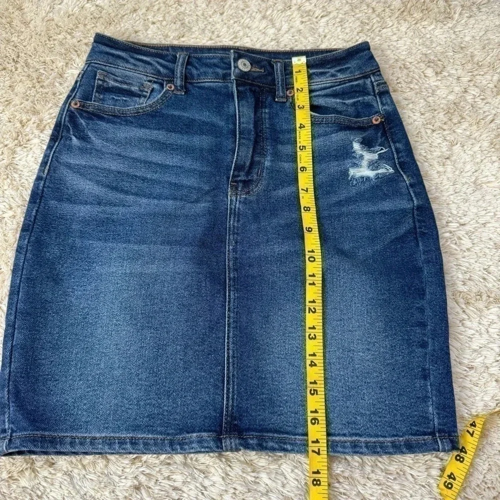 American Eagle Womens Denim  Mom Pencil Skirt size 0